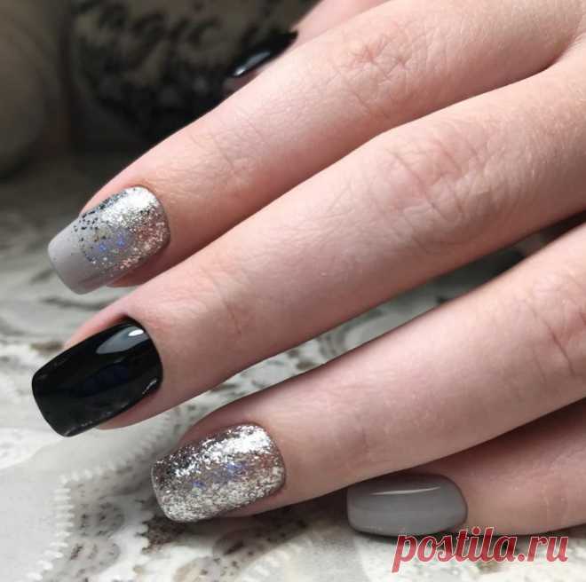Маникюр с серебром: 125 фото лучших идей дизайна и варианты сочетания серебра