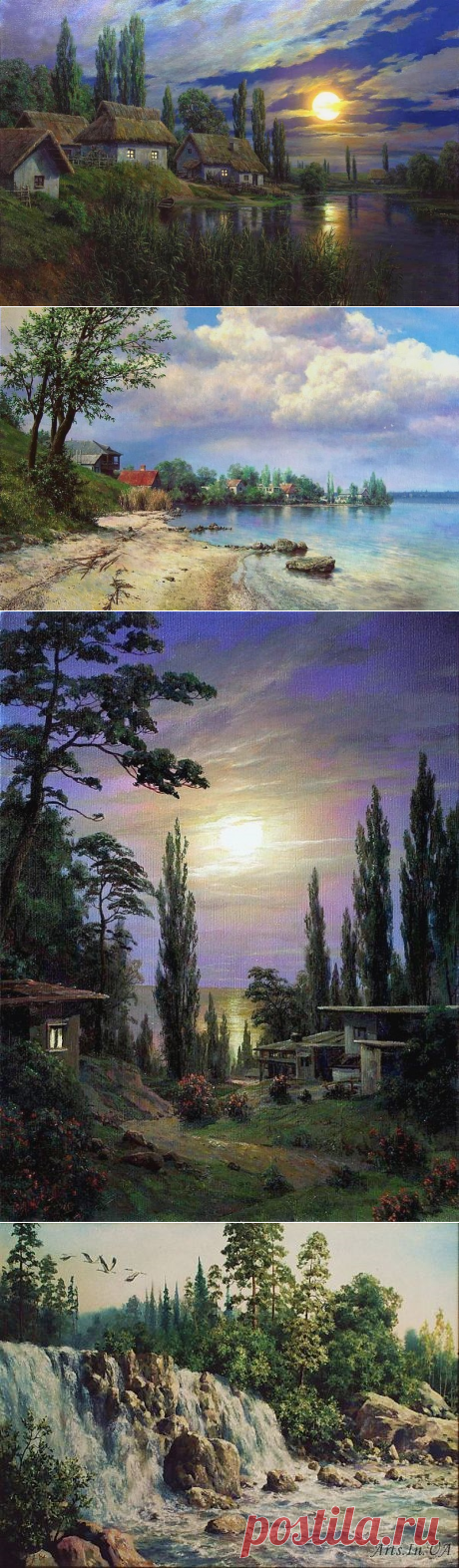 Реалистичные пейзажи. Художник Андрей Огурцов.