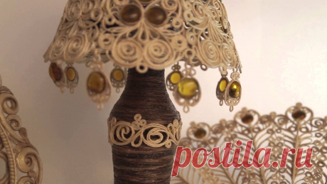 Джутовая филигрань Веры Пушиной Ролик-презентация о новом виде творчества и возможности создания красивых предметов из простого материала при помощи техники "джутовая филигрань". Творческий...