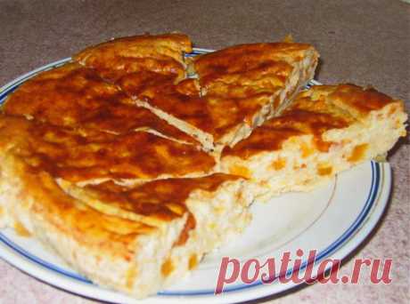 Легкая запеканка с тыквой и яблоками