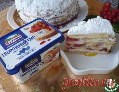 Пирог с творожным сыром и клубникой – кулинарный рецепт