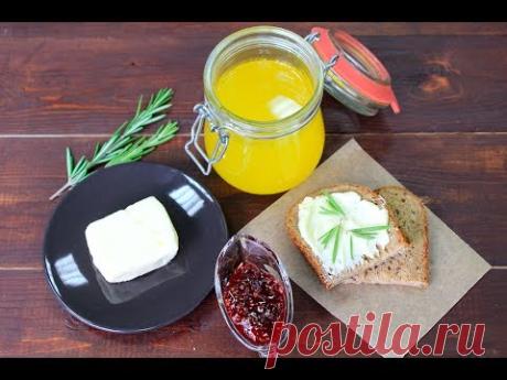Как сделать Сливочное Масло и Топленое Масло/ Homemade Butter / Clarified Butter