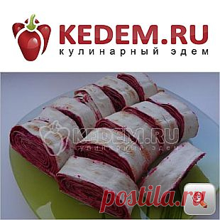 Рулет со свеклой - Закуски. Рецепты посетителей на KEDEM.RU