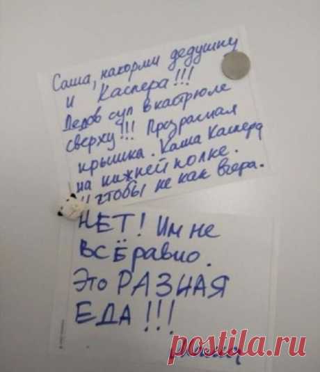 Самые смешные и неожиданные записки на холодильнике Наверняка многие из нас оставляют записки и напоминания на холодильнике родным или сотрудникам. Но авторы этих записок решили творчески подойти к такому обычному делу. Такие шедевры точно не останутся...