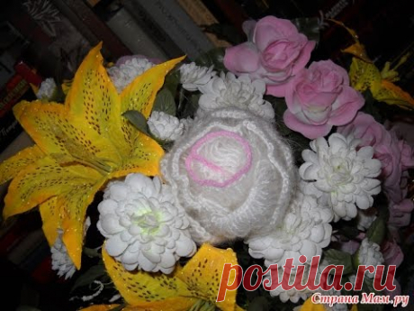 Нежная роза крючком. Мастер-класс  Crochet Beautiful  Rose Flower Tutorial