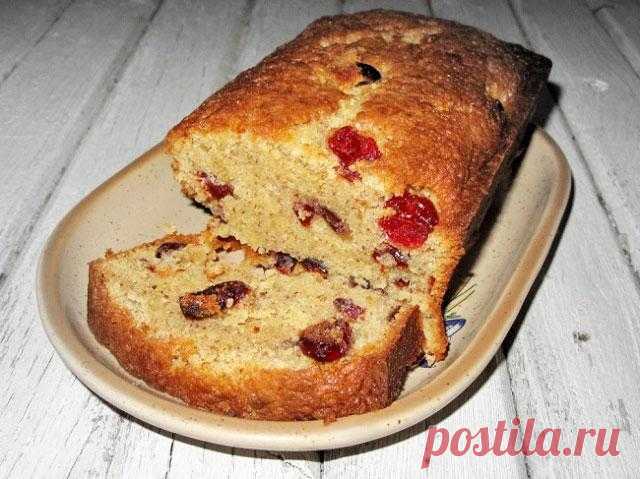 Миндальный кекс с клюквой — Мой садочек