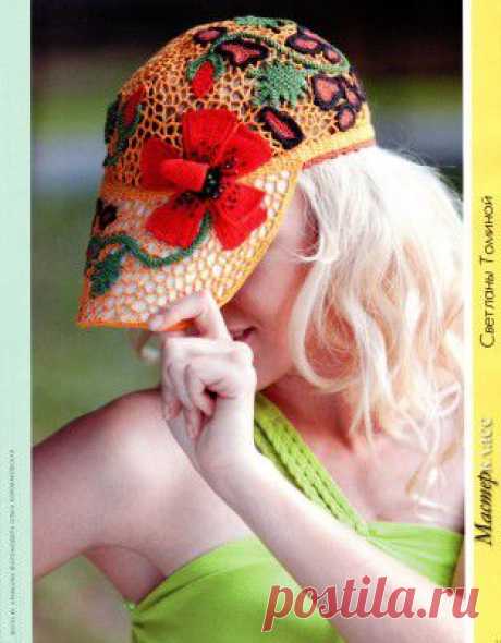 Вяжем оригинальную кепку в стиле фриформ | Схемы вязания.ру