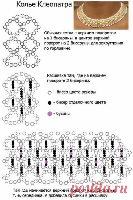 Схема колье.