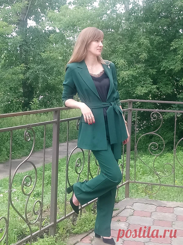 50 оттенков зелени. Лесной зелёный (Eden). / Ольга Z / 22.07.2019 / Фотофорум на BurdaStyle.ru. Burda 2/2017. Выкройка: 102.