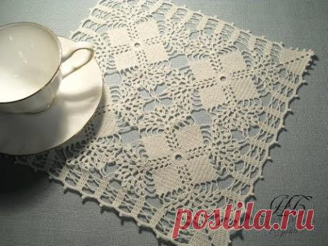 Ажурный квадратный мотив #13.