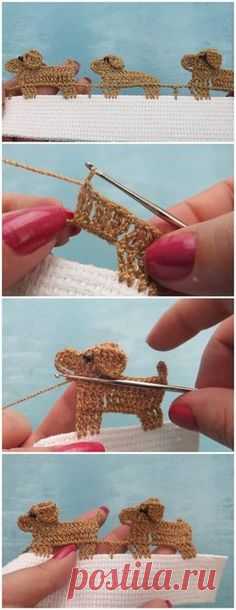 Crochet Puppies Edging
