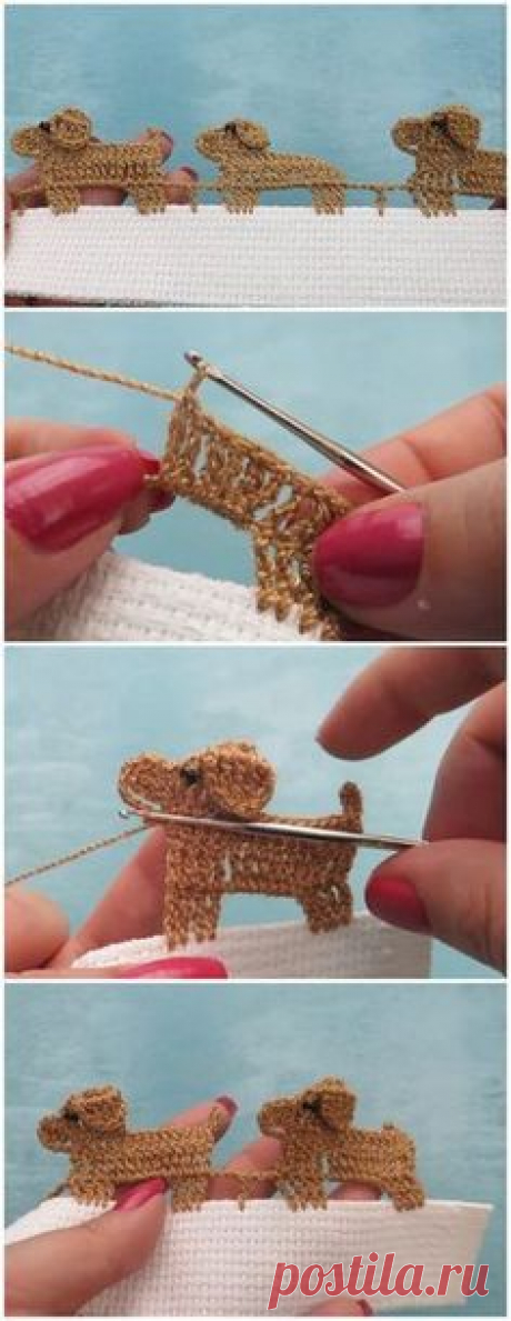 Crochet Puppies Edging
