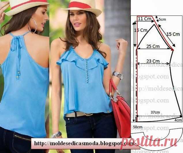 Moldes Moda por Medida: BLUSA FÁCIL DE FAZER – 21