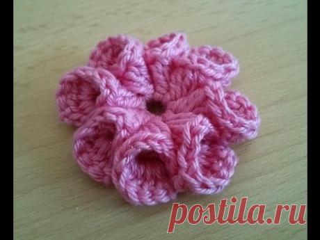 Crochet flower 32 - YouTube