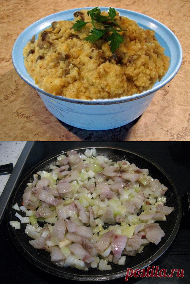 Каша пшенная с тушенкой | Кулинарные рецепты на сайте Рецепты.ru