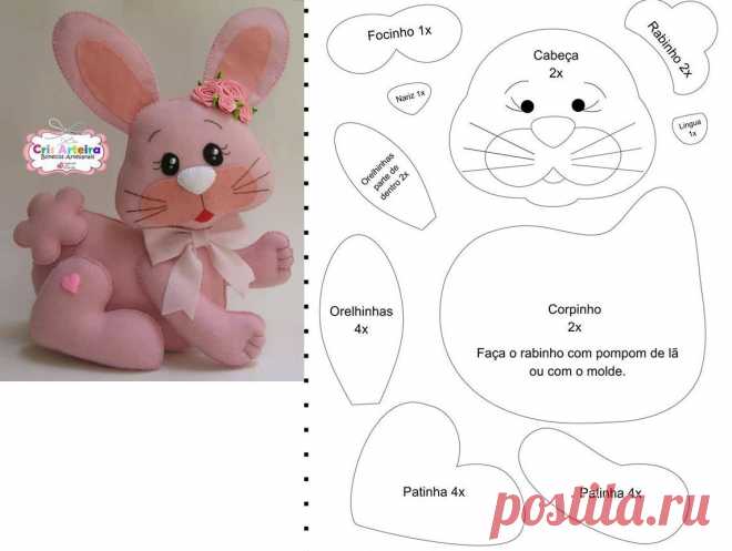 Игрушки из фетра. Схемы и выкройки фетровых игрушек для начинающих