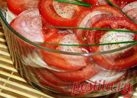 Маринованные помидоры дольками (кольцами) с маслом и с луком на зиму. Рецепт-сказка, салат-песня! | В саду у Валентинки | Яндекс Дзен