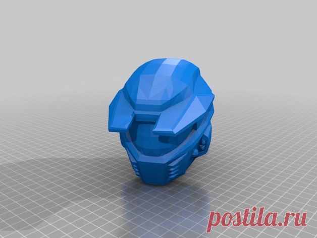 Halo Helmet Mk4 by Jace1969 An old file from my Pepakura making days that I discovered in Pepakura Designer you can export to .OBJ and in 