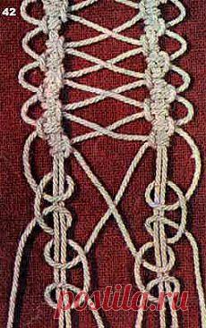 Соединительный  узел в Макраме