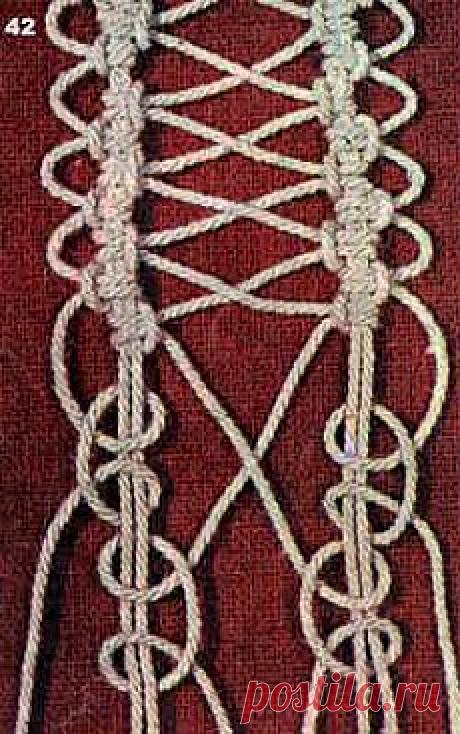 Соединительный  узел в Макраме