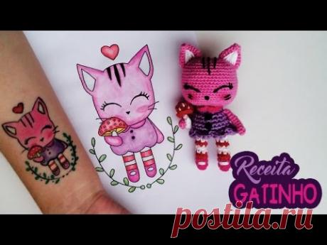 Receita Gatinho Crochê - Cat Crochet - Amigurumi - YouTube