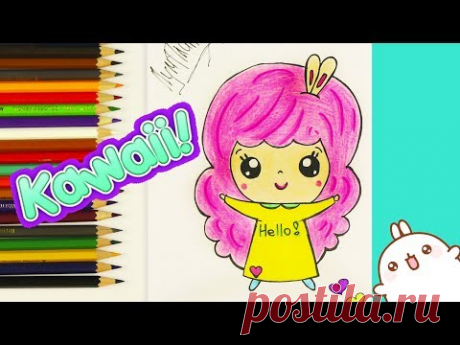 KAWAII РИСУНКИ | Как нарисовать КАВАЙНУЮ ДЕВОЧКУ - ЗАЙКУ | DIY Kawaii