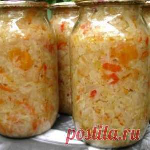 Рецепты консервированной на зиму капусты в салатах, кусочками, маринованной в банках