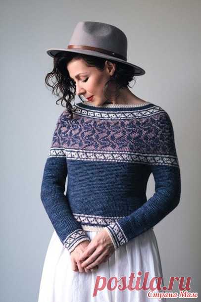 Джемпер крючком. Dreamscape Colorwork Pullover (Сказочный пейзаж) - Все в ажуре... (вязание крючком) - Страна Мам