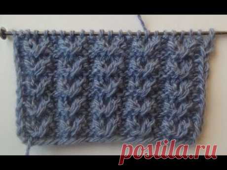 Узор спицами №3 АЖУРНЫЕ ГУСИНЫЕ ЛАПКИ. Knitting pattern