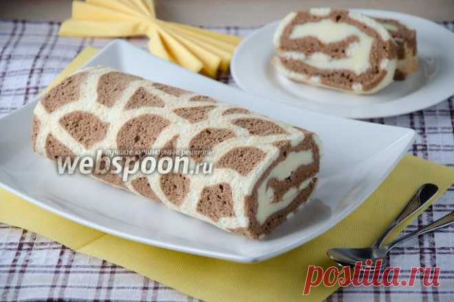 Бисквитный рулет «Жираф»
Время приготовления: 14 мин.
Время подготовки: 1 час 40 мин.
Кол-во порций: 6 шт.
Вид кухни: европейская
Вид блюда: десерты и выпечка
Рецепт подойдет на: десерт, ужин, перекус.
Ингре…