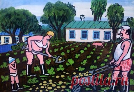 Юмор, ностальгия и новая версия соцреализма | Художник Зоя Черкасская | "Позитив красок" Дарьи Орловой | Яндекс Дзен