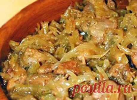 Вкуснейший бигос из свежей капусты с мясом. Только от одного вида захлебнешься слюной!