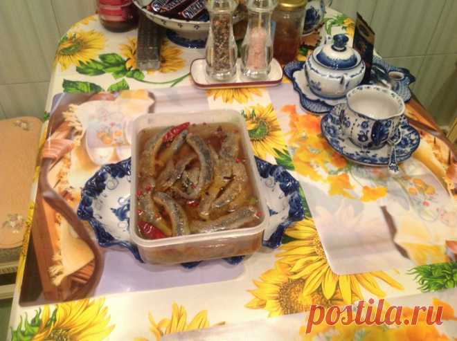Минога маринованная в желе