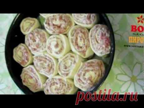 Дрожжевой пирог с мясом
