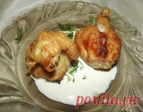 Мешочки с курицей и яблоками - пошаговый рецепт с фото