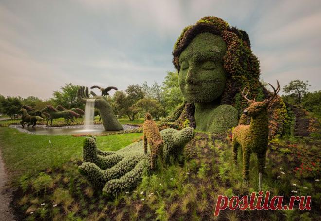 Крупнейшая в мире выставка скульптур из цветов