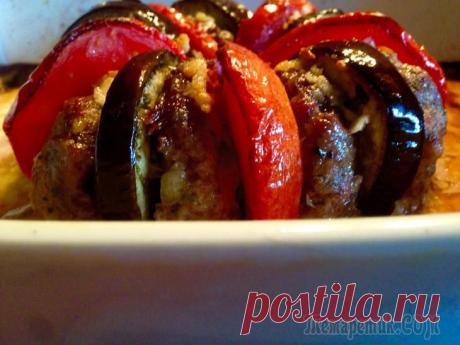 ЗАПЕЧЕННЫЙ КЕБАБ С БАКЛАЖАНАМИ