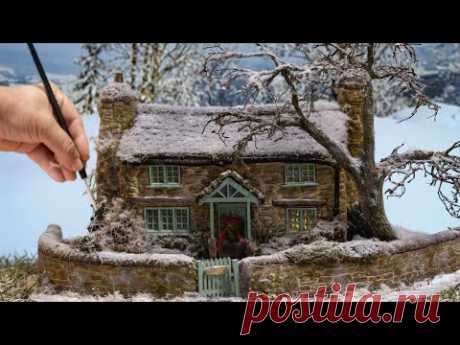 Building Rosehill Cottage from The Holiday | A Christmas Diorama