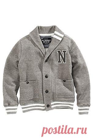 Buy Grey Letterman Cardigan (3-16yrs) from the Next UK online shop