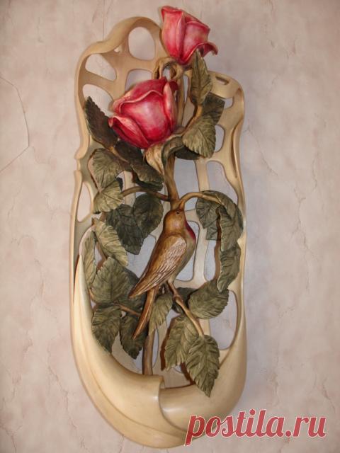 Композиция выполнена из одного куска дерева. Размер 55 см. Продана. Заказы принимаются. Цена 65000 руб.