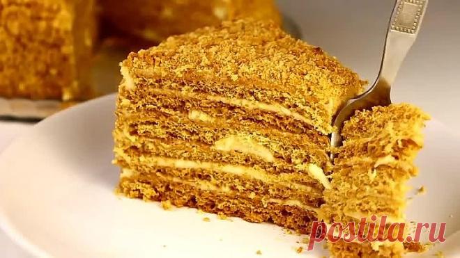 Торт Медовый Заварной Рыжик! САМЫЙ ВКУСНЫЙ РЕЦЕПТ!