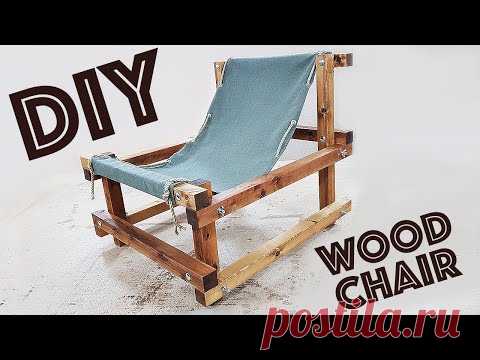 WOOD CHAIR как сделать мебель ДЛЯ ДАЧИ своими руками DIY