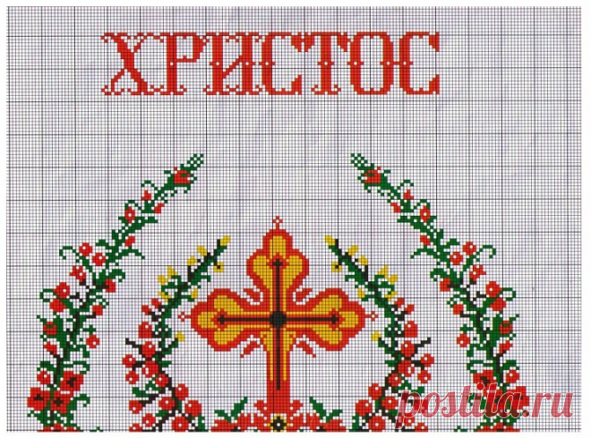 Вышивка крестом Христос воскрес . Пасхальная вышивка крестом | Вязание для всей семьи
