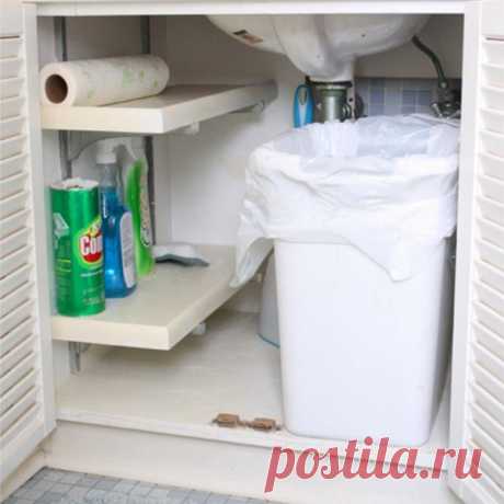 Удобная кухня: 5 идей и 40 примеров обустройства шкафа под раковиной Как сделать так, чтобы всё было всегда на месте и под рукой? Каждая хозяйка мечтает об идеальном порядке. Особенно если это касается кухни. Мы расскажем, как грамотно использовать место под раковиной на кухне и в ванной