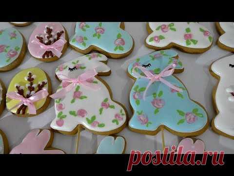 Мастер-класс по росписи пряников ПАСХАЛЬНЫЕ ПРЯНИКИ Декор для куличей