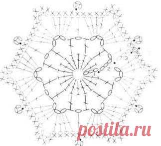 Варианты шестиугольника крючком. Схемы