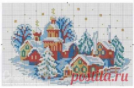 Новогодние схемы вышивки крестом. Схемы вышивки для Нового года / Мастер-класс