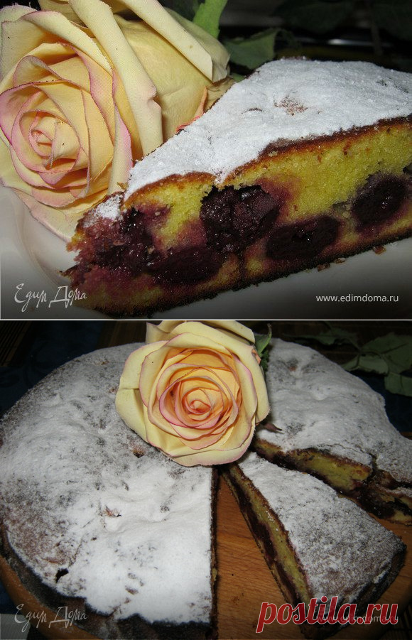 Kirschkuchen., пошаговый рецепт на 1120 ккал, фото, ингредиенты - Liebe&Любовь