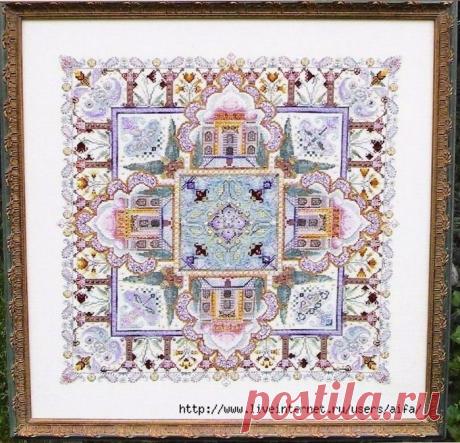 CHAT 039 "Taj Mahal Mandala Garden" Вышивка крестом, схемы