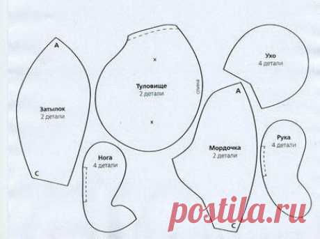 Выкройка мыши